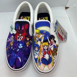 NEW VANS PRETTY GUARDIANS SAILOR MOON Slip On Men’s Shoes Size: 11.5